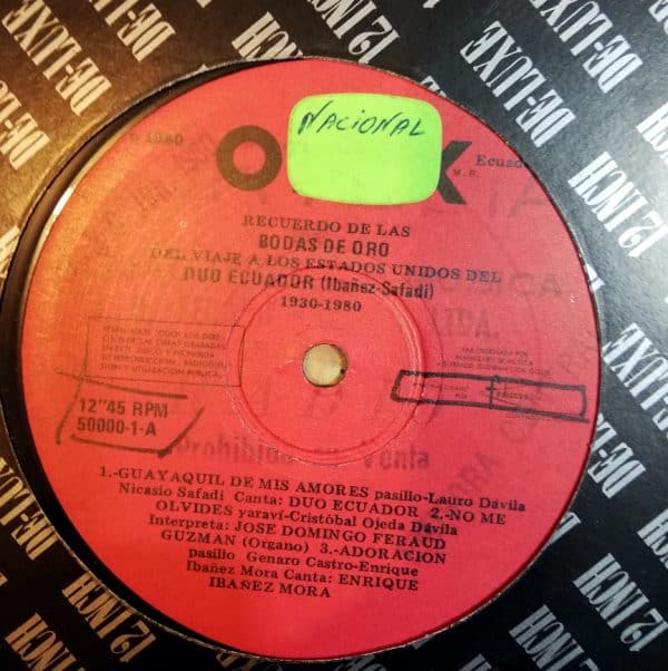 Disco de Vinilo Alfredo Barrantes - Bodas De Oro De La Orquesta Blacio Vinyl Record