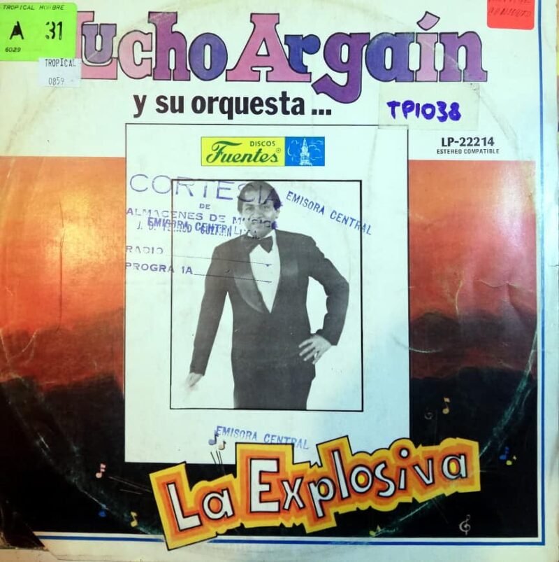 Disco de Vinilo Lucho Argain Y Su Orquesta - La Explosiva Vinyl Record