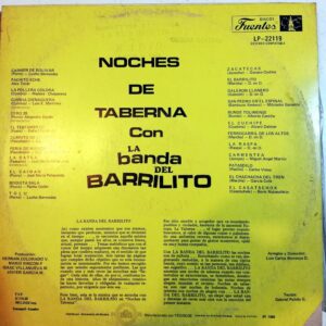 Disco de Vinilo La Banda Del Barrilito - Noches De Taberna Vinyl Record