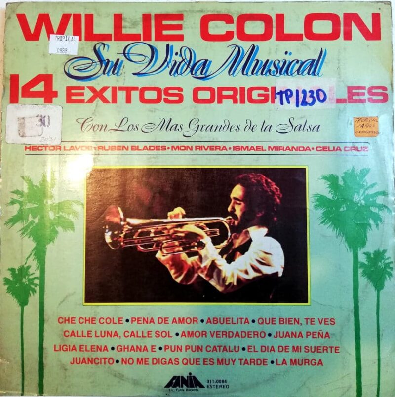 Disco de Vinilo Willie Colon - Su Vida Musical 14 Exitos Vinyl Record
