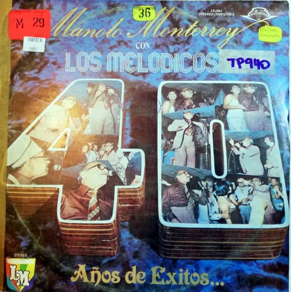 Disco de Vinilo Manolo Monterrey - Manolo Monterrey Con Los Melodicos Vinyl Record