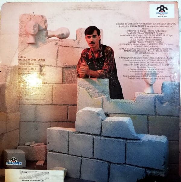 Disco de Vinilo Eddie Santiago - New Wave Salsa Vinyl Record