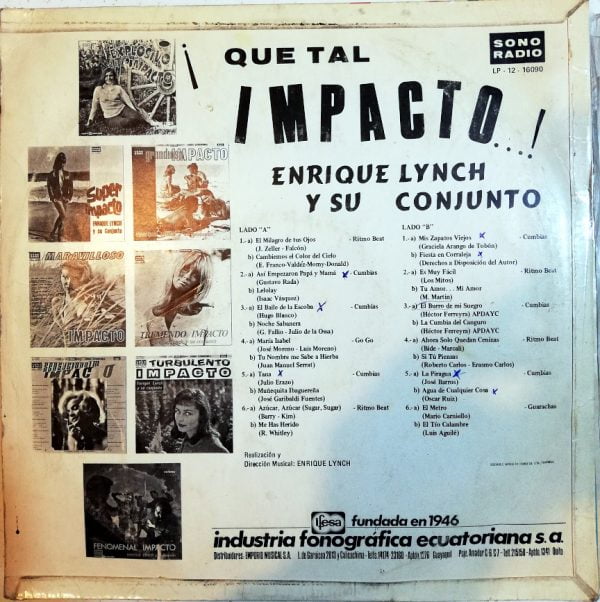 Disco de Vinilo Enrique Linch Y Su Conjunto - …Que Tal Impacto Vinyl Record