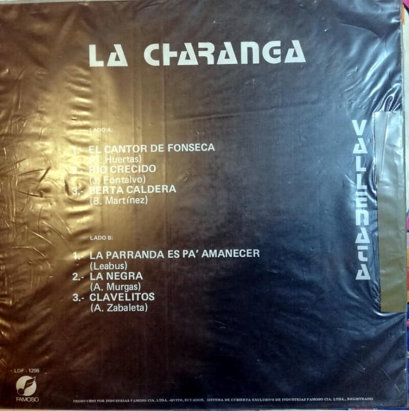 Disco de Vinilo Roberto Torres - La Charanga Vallenata Vinyl Record