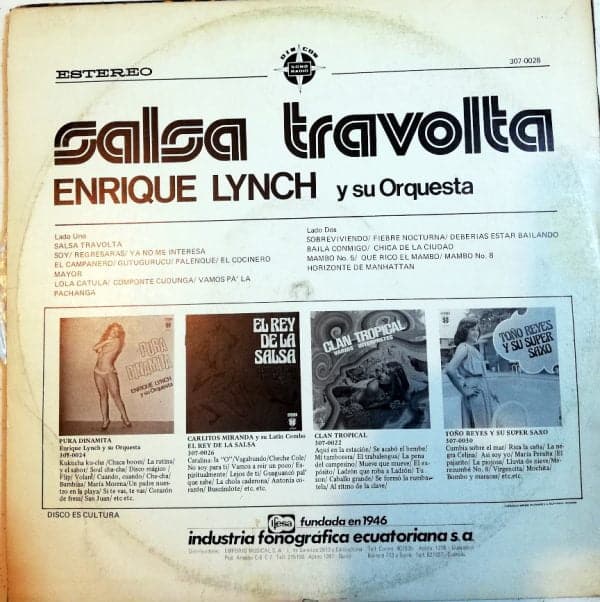 Disco de Vinilo Enrique Lynch Y Su Orquesta - Sacudete Y Meneate Vinyl Record
