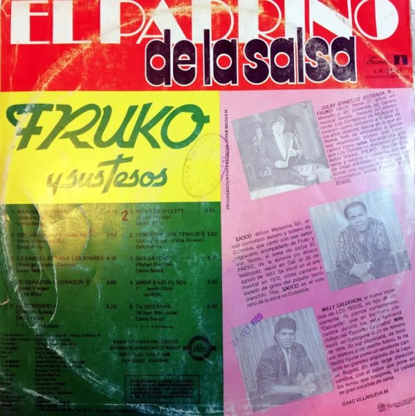 Disco de Vinilo Fruko Y Sus Tesos - El Padrino De La Salsa Vinyl Record