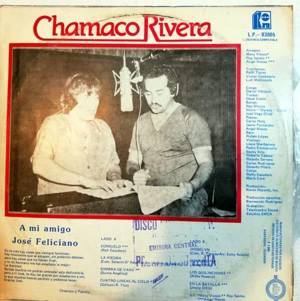 Disco de Vinilo Chamaco Rivera - Por Fin Vinyl Record