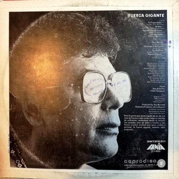 Disco de Vinilo Ray Barreto - Giant Force Vinyl Record