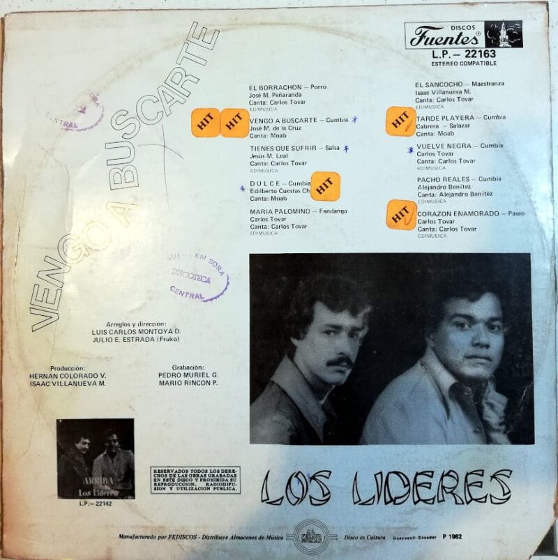 Disco de Vinilo Los Lideres - Vengo A Buscarte Vinyl Record