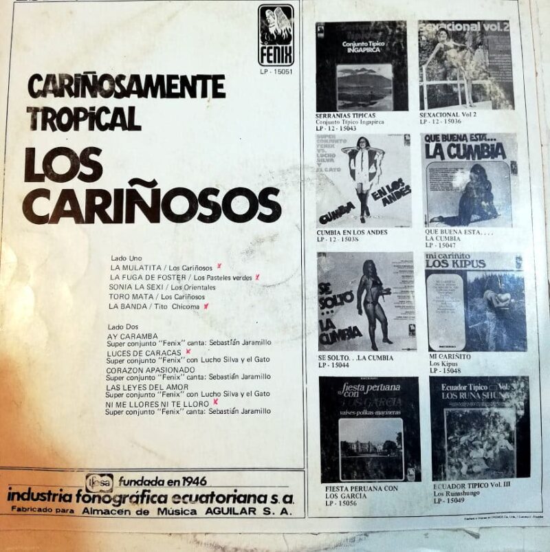 Disco de Vinilo Los Cariñosos - Cariñosamente Tropical Vinyl Record