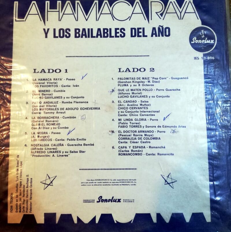 Disco de Vinilo La Hamaca Raya - Y Los Bailables Del Año Vinyl Record