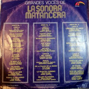 Disco de Vinilo Las Voces De La Sonora Matancera - Grandes Voces De La Sonora Matancera Vinyl Record