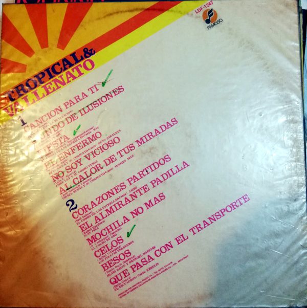 Disco de Vinilo Varios - Tropical Y Vallenatos Vinyl Record
