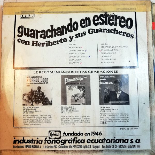 Disco de Vinilo Heriberto Y Sus Guaracheros - Guarachando En Estero Vinyl Record