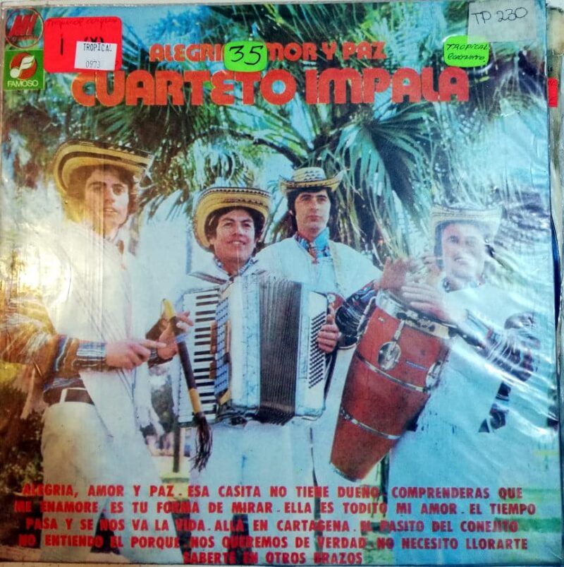 Disco de Vinilo Cuarteto Impala - Alegria Amor Y Paz Vinyl Record