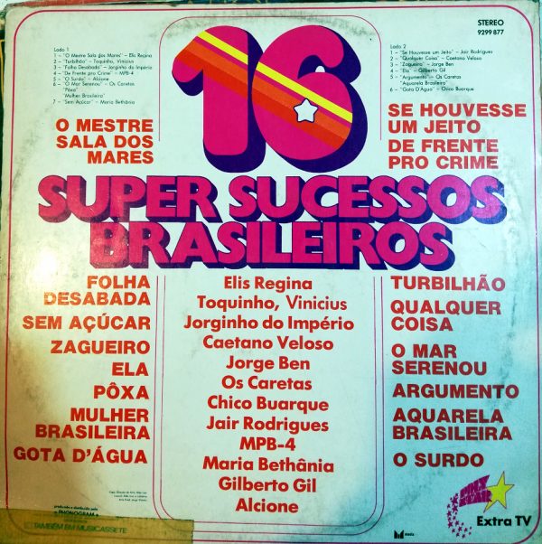 Disco de Vinilo Varios - 16 Super Sucesos Brasileños Vinyl Record