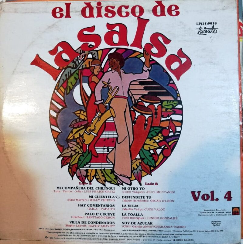 Disco de Vinilo Varios - El Disco De La Salsa V4 Vinyl Record