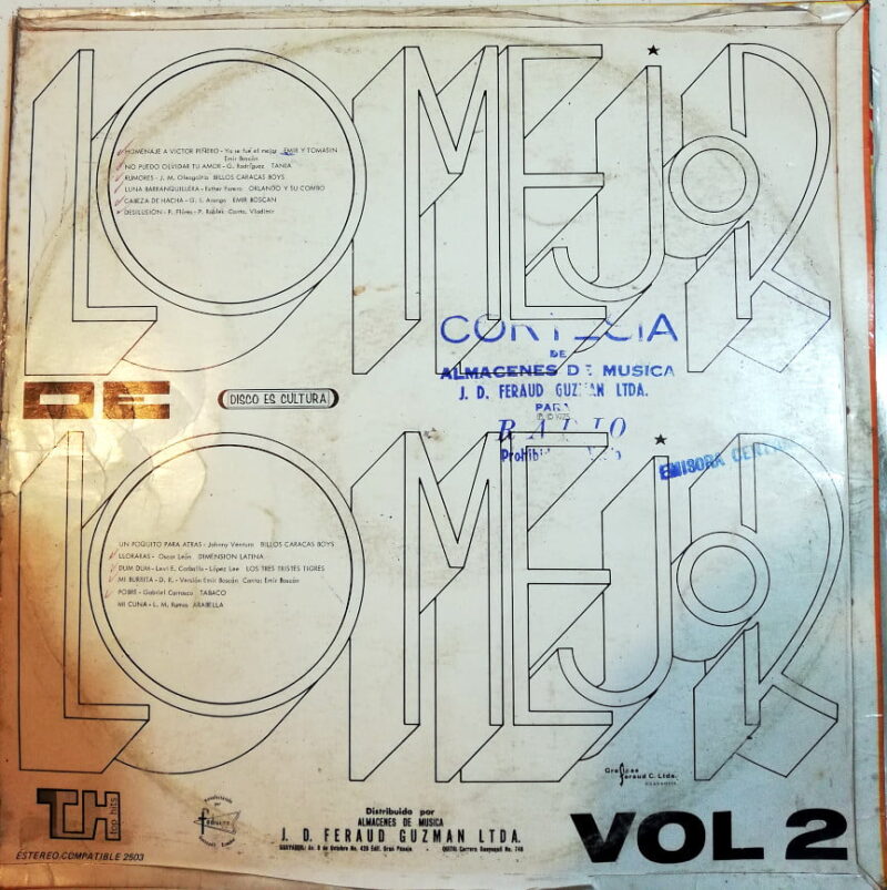 Disco de Vinilo Varios - Lo Mejor De Lo Mejor Vol 2 Vinyl Record