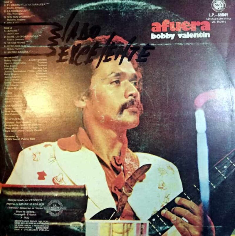 Disco de Vinilo Bobby Valentin - Afuera Vinyl Record