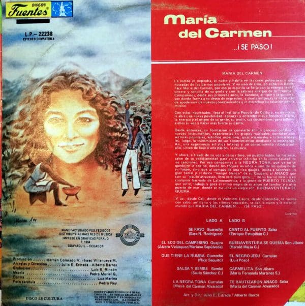Disco de Vinilo Inmensa Alegría - Se Pasó Vinyl Record