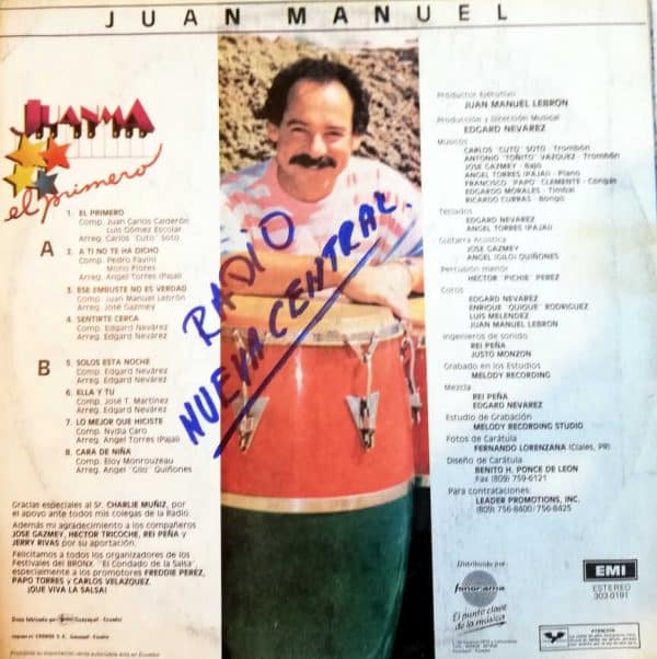 Disco de Vinilo Juan Manuel - Juanma El Primero Vinyl Record
