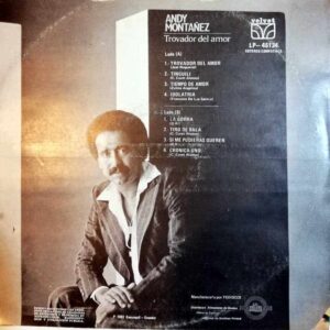Disco de Vinilo Andy Montañez - Trovador Del Amor Vinyl Record