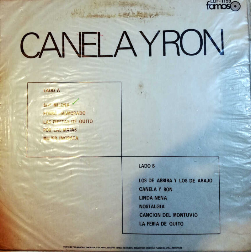 Disco de Vinilo Los Titos - Canela Y Ron Vinyl Record