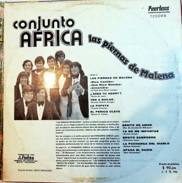 Disco de Vinilo Conjunto África - Las Piernas De Malena Vinyl Record