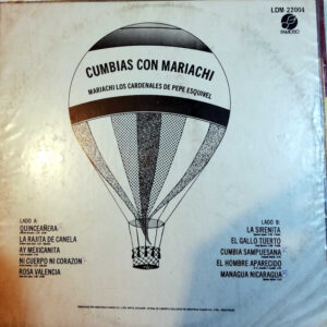 Disco de Vinilo Mariachi Los Cardenales - Cumbias Con Mariachi Vinyl Record