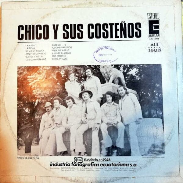 Disco de Vinilo Chico - Chico Y Sus Costeños Vinyl Record