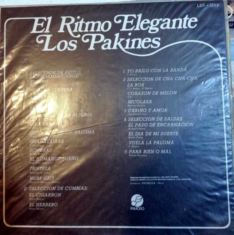 Disco de Vinilo Los Pakines - El Ritmo Elegante Los Pakines Vinyl Record