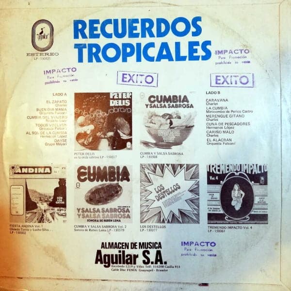 Disco de Vinilo Varios - Recuerdos Tropicales Vinyl Record