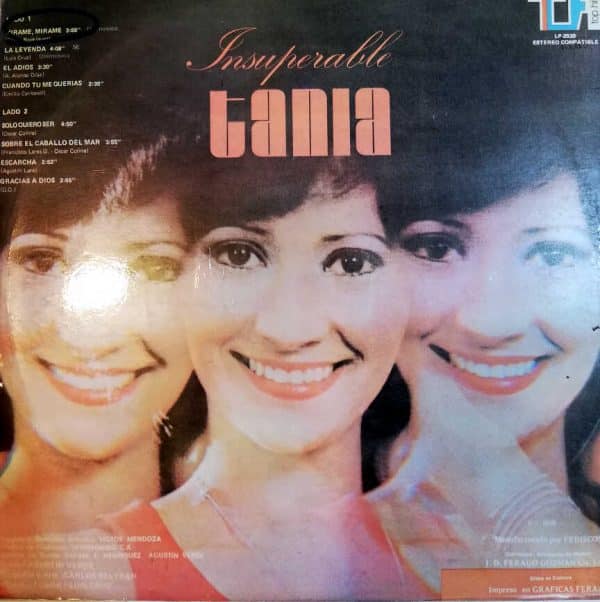 Disco de Vinilo Tania - Insúperable Vinyl Record