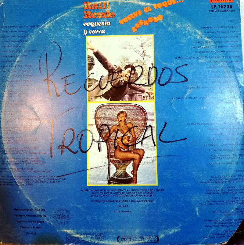 Disco de Vinilo Rulli Rendo - Vuelve El Toque Sabroso Vinyl Record
