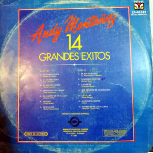 Disco de Vinilo Andy Montañez - 14 Grandes Éxitos Vinyl Record