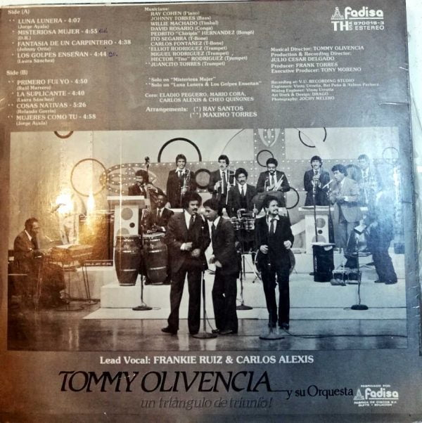 Disco de Vinilo Tommy Olivencia - Un Triángulo De Triunfo Vinyl Record