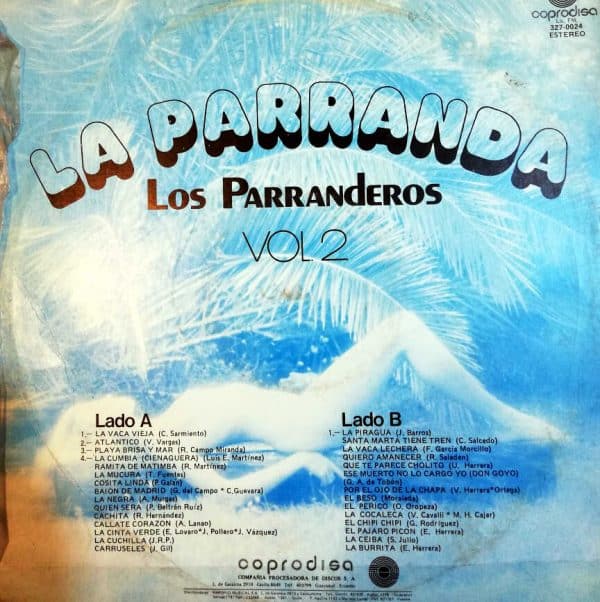 Disco de Vinilo Los Parranderos - La Parranda Vol 2 Vinyl Record