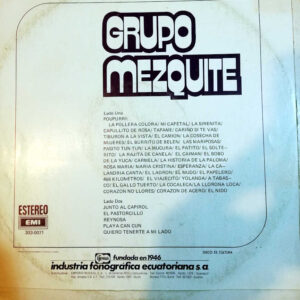 Disco de Vinilo Grupo Mezquite - Grupo Mezquite Vinyl Record