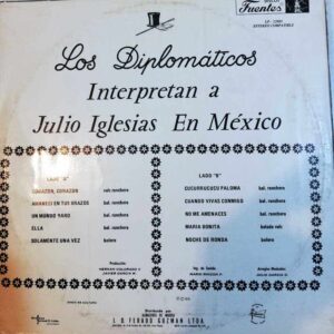 Disco de Vinilo Los Diplomáticos - Interpretan A Julio Iglesias En México Vinyl Record
