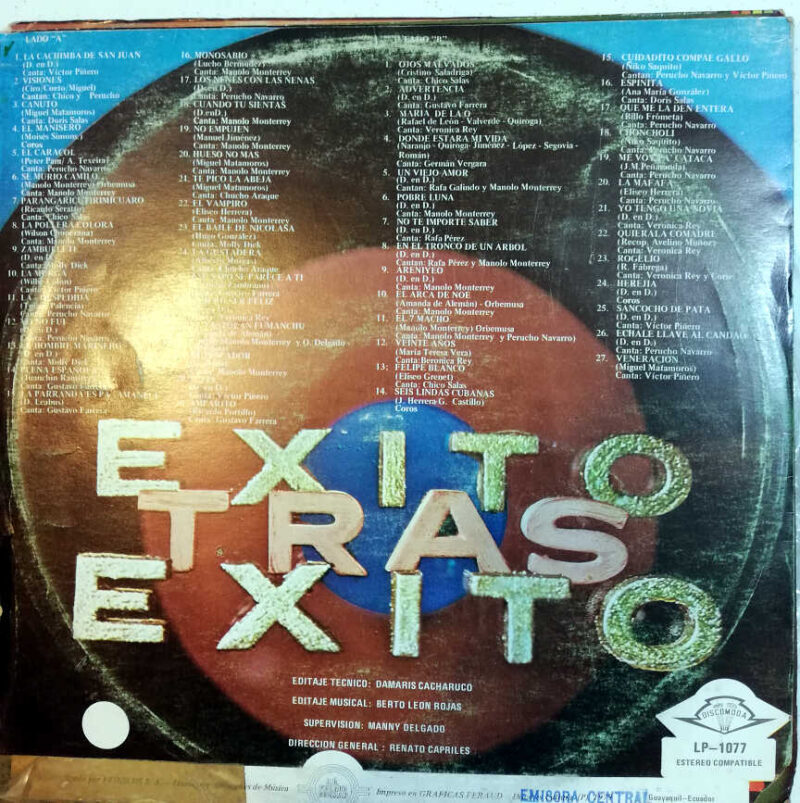 Disco de Vinilo Los Melódicos - Éxito Tras Éxito Vinyl Record