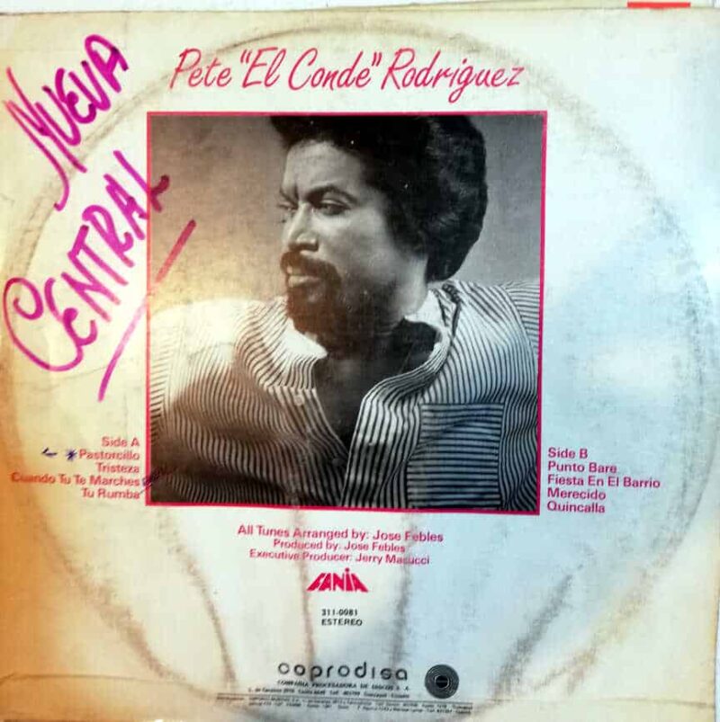 Disco de Vinilo Pete "El Conde" Rodríguez - Fiesta Con El Conde Vinyl Record