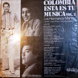 Disco de Vinilo Los Hermanos Martelo - Colombia Esta En Tu Música Vol.2 Vinyl Record