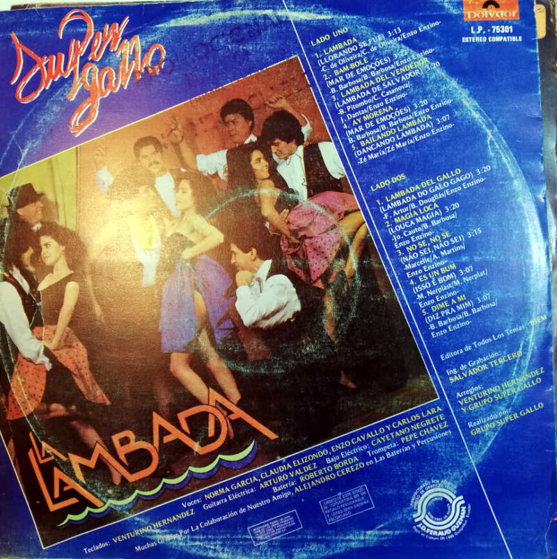 Disco de Vinilo La Lambada - Súper Gallo Vinyl Record