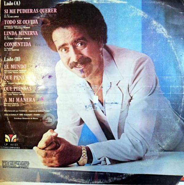 Disco de Vinilo Andy Montañez - Solo Boleros Vinyl Record