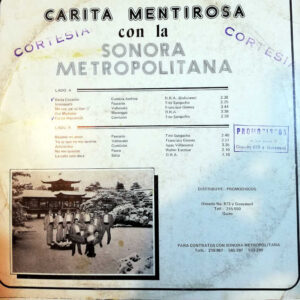 Disco de Vinilo Sonora Metropolitana - Carita Mentirosa Vinyl Record