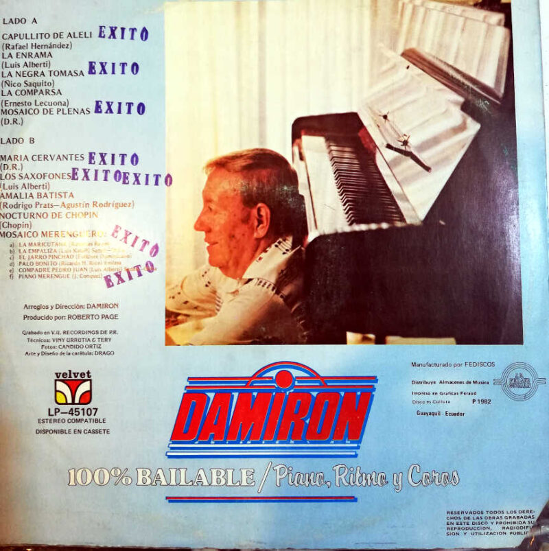 Disco de Vinilo Damiron - Piano, Ritmo Y Coros Vinyl Record