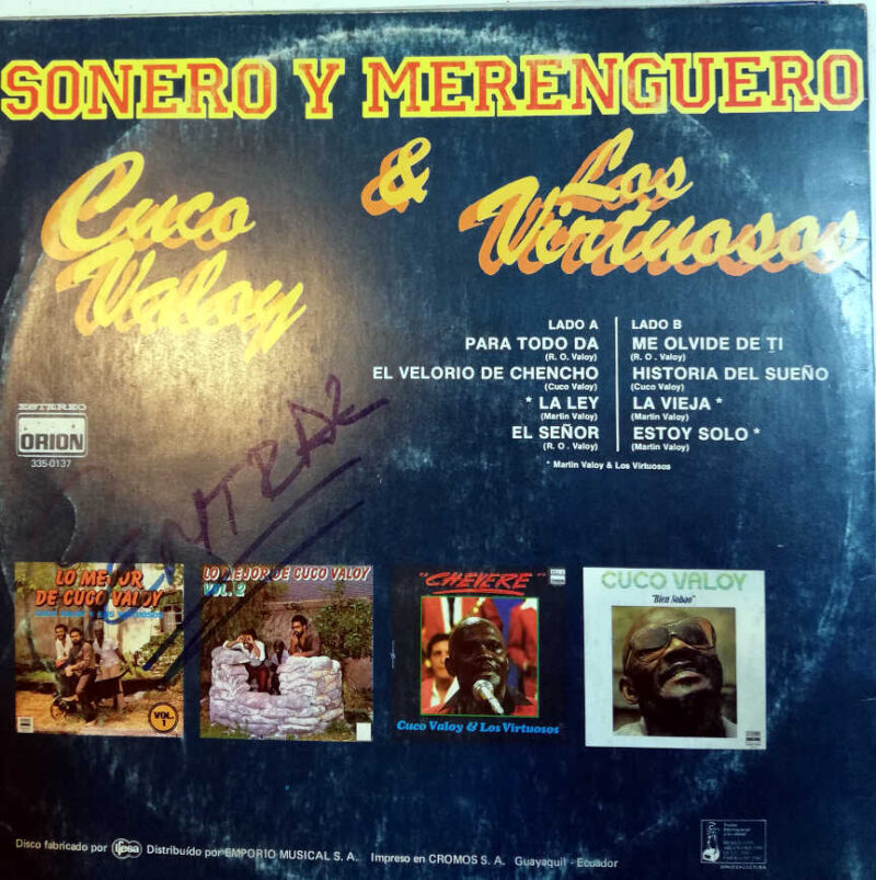 Disco de Vinilo Cuco Valoy Y Los Virtuosos - Sonero Y Merenguero Vinyl Record