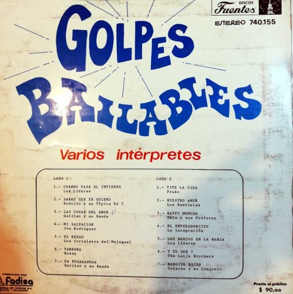 Disco de Vinilo Varios - Golpes Bailables Vinyl Record