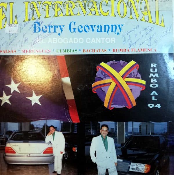 Disco de Vinilo Berry Geovanny - El Abogado Cantor Vinyl Record