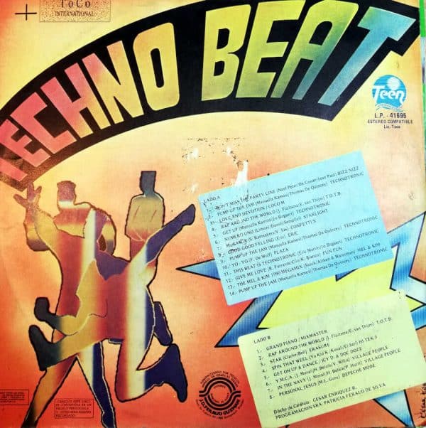 Disco de Vinilo Alfonso López - Techno Beat Vinyl Record